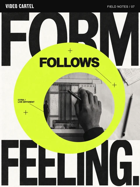 Form follows feeling Field Note cover