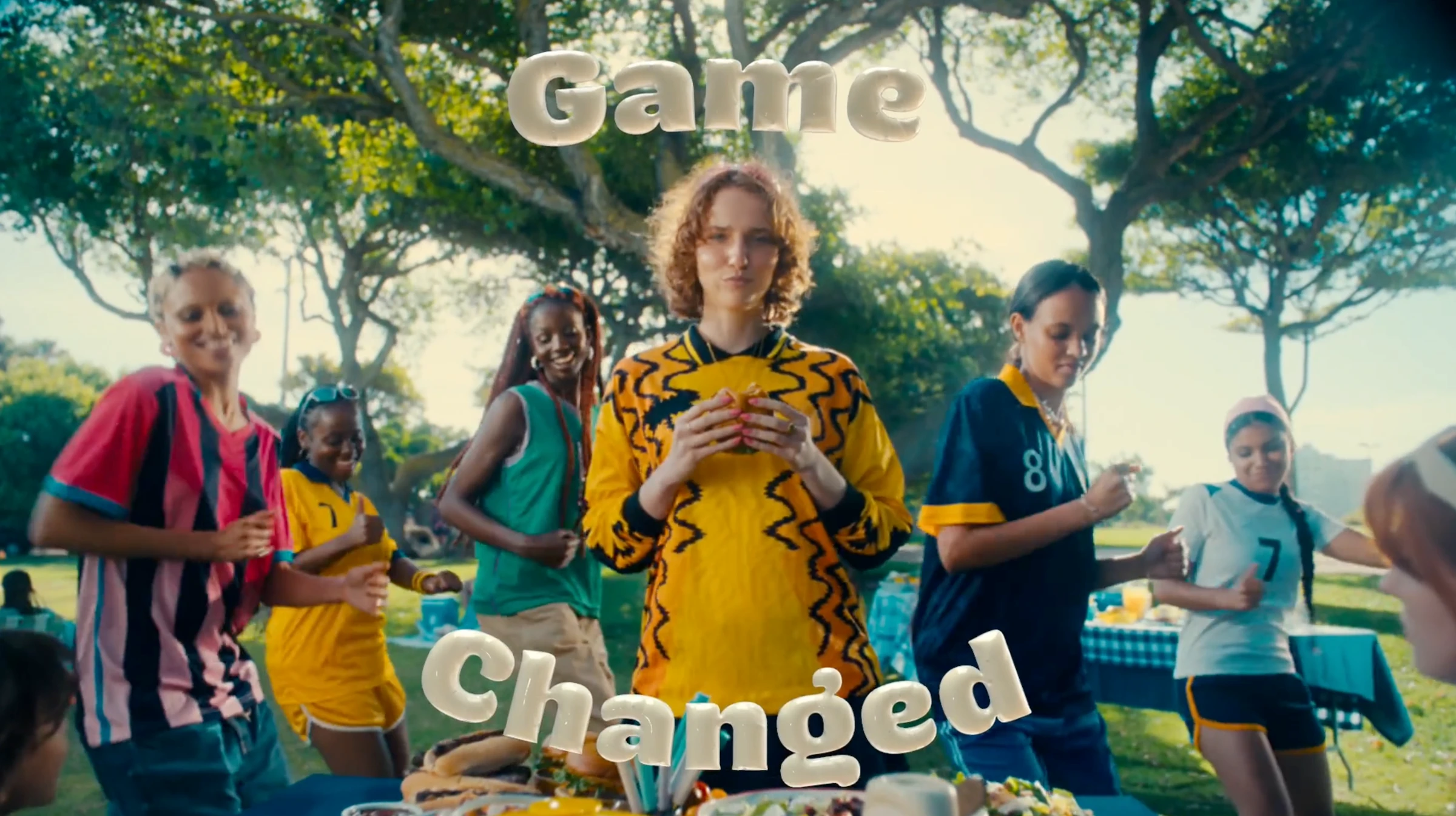 The finished Hellmann’s Game Changed campaign scene