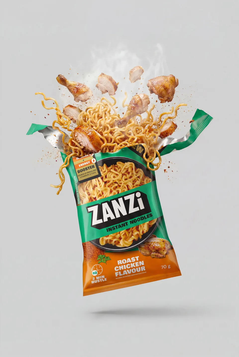 Chicken flavour product launch image
