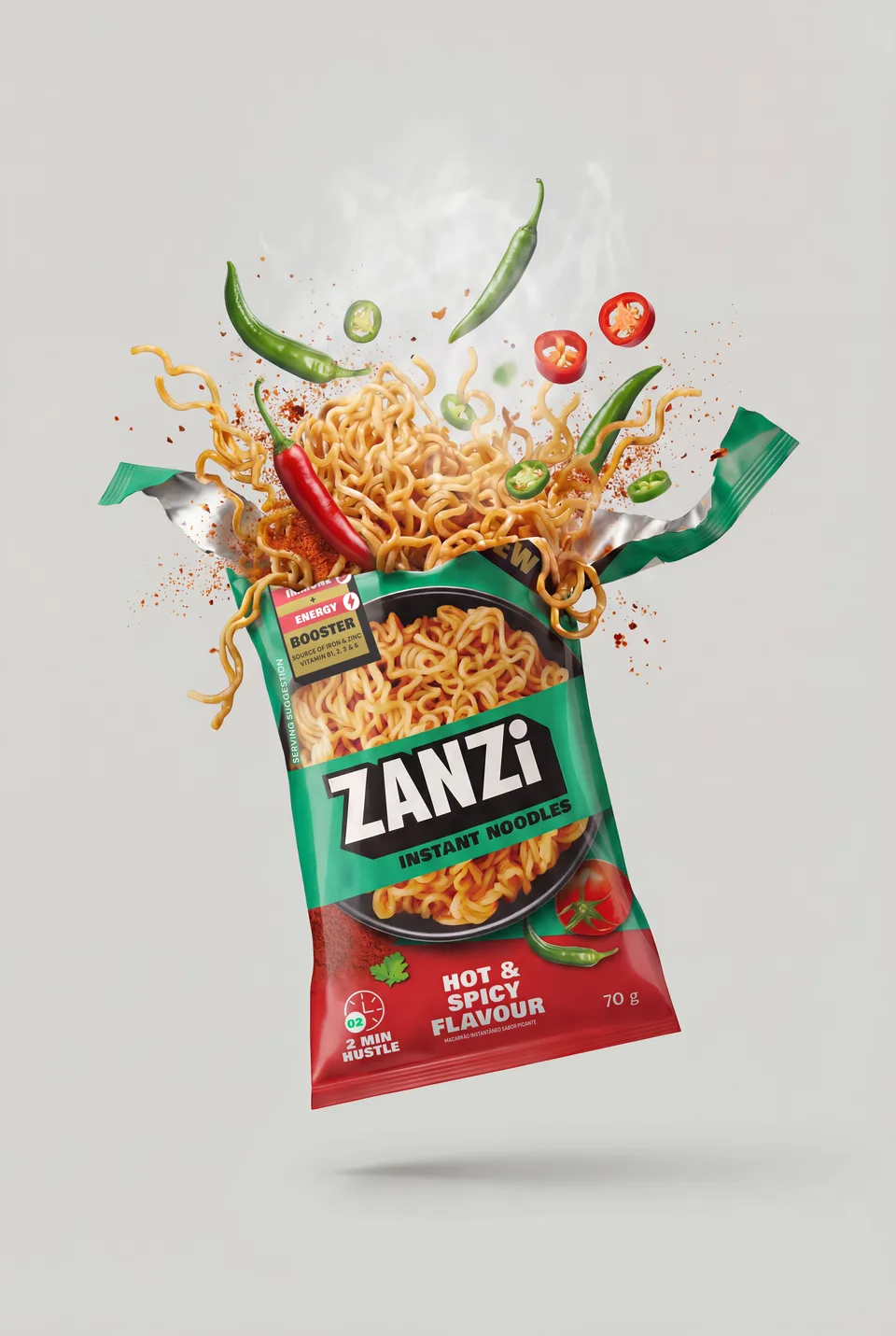 Hot and spicy flavour product launch image