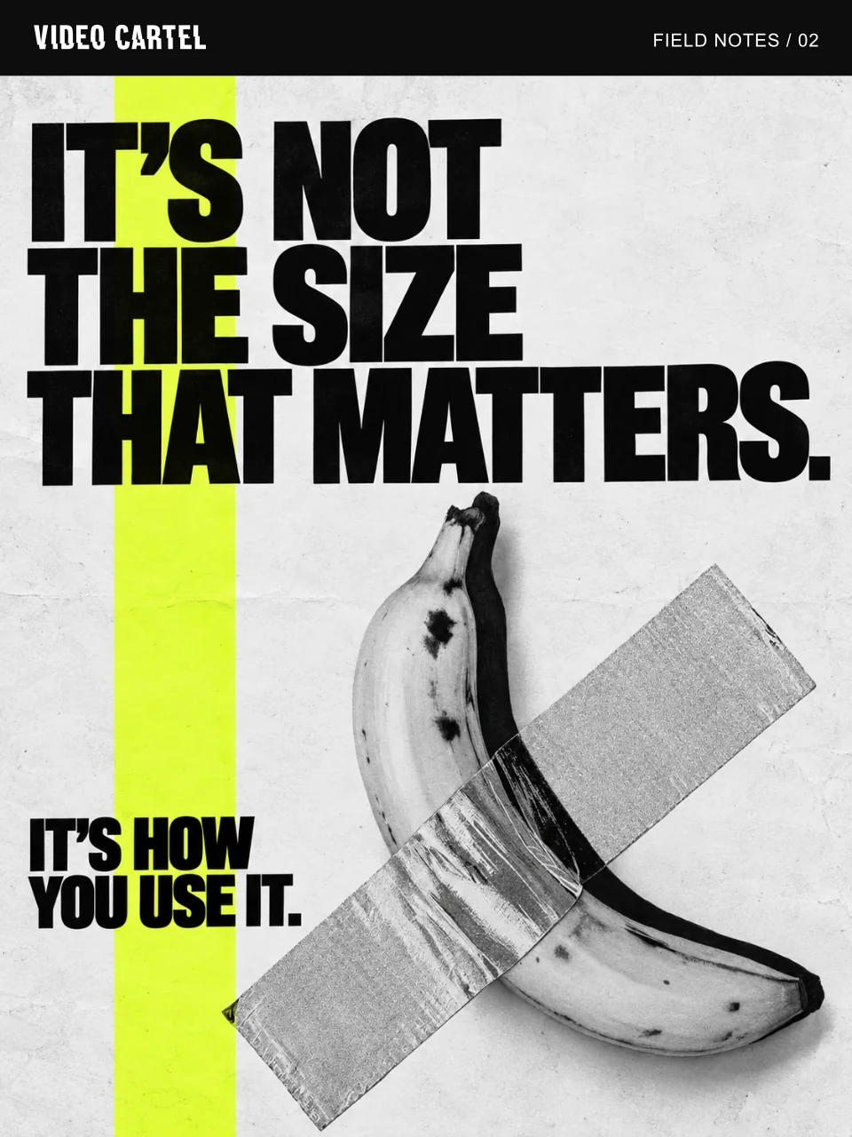 It's not the size that matters, it's how you use it.